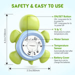 Baby Bath Thermometer, Digital Water Temperature Thermometers with 3 Color Backlit and Temperature Warning, Safety Bath Tube Thermometers Floating Toy for Infant, Toddler