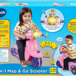 VTech 2-in-1 Map and Go Scooter for Toddlers, Pink