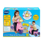 VTech 2-in-1 Map and Go Scooter for Toddlers, Pink