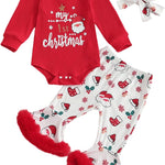 St Patricks Day Baby Girl Outfit Newborn Ribbed Shamrock Onesie Flare Pants Set Romper Bell Bottoms Spring Clothes