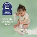 Earth & Eden Sensitive Baby Wipes (864 Count, 12 Packs of 72 Wipes) - Eco-Conscious & Hypoallergenic - No Harsh Chemicals - Gentle on Skin - Dermatologically Approved - 6.7 x 7.7 Inch