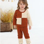 Baby Girl Outfits Infant Clothes Brown Long Sleeve Shirt Cute Tops Sweatpants Casual Pants 2 Piece Set 6 9 12 Month Baby Clothes Kids Girl Clothing