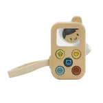 PlanToys® My First Phone Wooden Pretend Play Toy for Kids Ages 3+ | Montessori Role Play Activity for Communication & Imaginative Learning | Eco-Friendly Wooden Educational Set