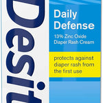 Desitin Daily Defense Baby Diaper Rash Cream with Zinc Oxide to Treat, Relieve & Prevent diaper rash, Hypoallergenic, Dye-, Phthalate- & Paraben-Free, 4 oz