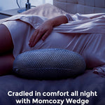 Momcozy Portable Pregnancy Pillow for Sleeping, Grey