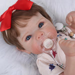 Lifelike Reborn Baby Dolls - 20 Inch Newborn Baby Doll with Realistic Veins, Handmade Reborn Doll with Weighted Soft Cloth Body, Real Life Baby Dolls Girl Gift for Kids Age 3+