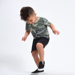 Gerber Baby Boys 3-Pack Pull-On Knit Shorts, Gray & Black, 3-6 Months