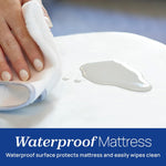 Chicco LullaGo Anywhere Portable Bassinet, Lightweight, Space-Saving with Waterproof Mattress and Fitted Sheet, Travel-Friendly, Includes Carry Bag | Lyric/Beige