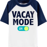 Carter's Baby Boy's Rashguard Swimwear, Vacay Mode, 3 Months