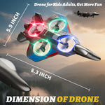 4DRC RC Planes Remote Control Airplanes for Kids, Foam Remote Control Planes for Kids Adults Beginners, Remote Control Helicopter Fighter Jet Drones for Kids Adults, 360° Flip Easy to Fly