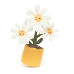 Jellycat Amuseables Daisy Pot Stuffed Toy, 13.5 inches - Plant & Flower Plush - Fun Décor & Gift