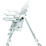 Peg Perego Prima Pappa Zero 3 - High Chair - for Children Newborn to 3 Years of Age - Made in Italy - Linear Grey (White & Grey)