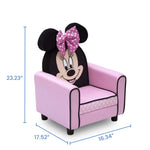 Delta Children Figural Upholstered Kids Chair, Disney Minnie Mouse