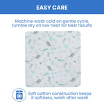 Delta Children Fitted Crib Sheets for Girls and Boys - 100% Organic Cotton Crib Sheet for Standard Crib and Toddler Mattresses - 28x52 Inch- GOTS Certified (Pack of 2), Sea Life