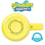 Silver Buffalo Spongebob Squarepants Smiling Face Stainless Steel Tumbler with Handle and Straw, Fits in Standard Cup Holder, 40 Ounces