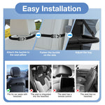 Oneyus Car Backseat Organizer with Table Tray((2-Pack)) 9 Storage Pockets Backseat Car Organizer and storage with Tablet Holder, Kick Mats Back Seat Cover for Kids family Road Trip Essentials Travel