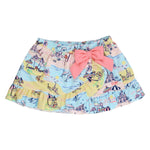 RuffleButts Girls Swim Bow Skirt Cover-Up - Beach Day, 2T/3T