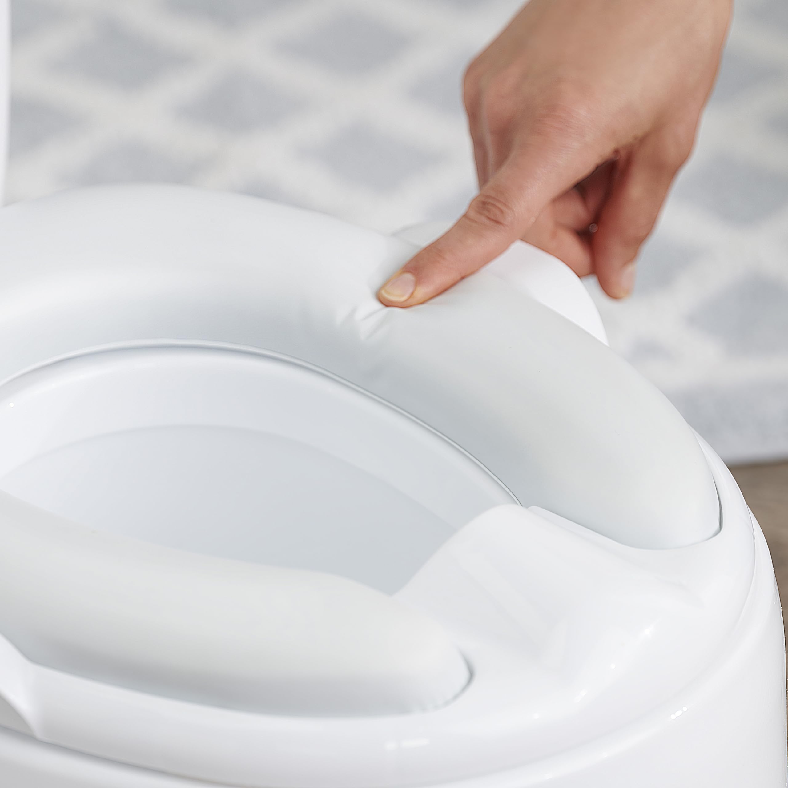 Regalo 2-in-1 Potty Training and Transition Potty with Flushing Sound, Removable Seat, Bonus Kit, Oversized Foam Soft Seat, and Wipe Storage, White