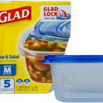 Glad Food Storage Containers, Deep Dish, 64 Ounce, 3 Count