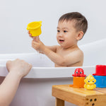 Baby Einstein Ocean Explorers Opus Bath Pals 11-Piece Gift Set, Waterproof Bath Book, Bath Cups, Animal Shape Bath Toys for Baby and Toddler, Ages 3 Months and Up