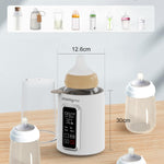 MOMYEASY Fast 2-Minute Baby Bottle Warmer - Steam Heating for Breastmilk & Formula, Fits All Bottles, Precise Temp Control with Timer, Auto Shut-Off