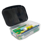 ZIPIT: Recycled Plastic Pencil Box - Robot - Large Capacity Case, Character & Football Themed, Stationery Organizer, School Supplies-Toys Holder, Kids