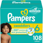 Pampers Baby Diapers - Swaddlers - Size 0, 84 Count, Ultra Absorbent Disposable Newborn Diaper
