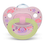 NUK Glow-in-the-Dark Orthodontic Pacifiers, 6-18 months, 3 Pack