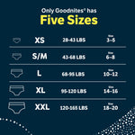 Goodnites Girls' Nighttime Bedwetting Underwear, Size S/M (43-68 lbs), 14 Ct, Packaging May Vary