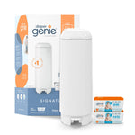 Diaper Genie Signature Gift Set | Includes Easy Roll Refill with 48 Bags | Holds Up to 2256 Newborn Diapers, Plastic