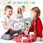 SYSKENI Magnetic Building Blocks Toys for Toddler Girls Boys Age 3-5 5-7 4-8 Macaron Magnetic Blocks Stem Sensory Toys, Preschool Learning Activities Birthday for 3 4 5 6 7 Year Old Boys Girls