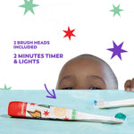 Colgate Cavity Fighter Kids Battery Electric Toothbrush with Timer Bundle