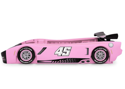Delta Children Sport Race Car Twin Bed, Pink