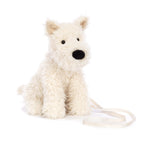 Jellycat Munro Scottie Dog Plush Bag, 9 inches - Crossbody and Shoulder Purse - Fun and Unique Handbag