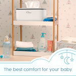 Avec Maman Baby Wipe Warmer Dispenser S1 - Adjustable Digital Temperature Control - Wipe Warmer and Baby Wet Wipes Dispenser - Baby Wipes Warmer - White