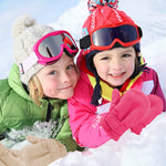 UTTPLL Toddler Mittens Unisex Sherpa Lined Fleece Gloves Winter Warm Easy-On Kids Winter Outdoor Mittens for Baby Boys Girls Beige M (Fits 6-24 Months)