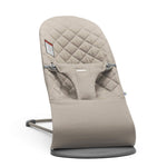 BabyBjörn Bouncer Bliss, Sand Gray, Cotton | 2-in-1 Adjustable Baby Bouncer Seat and Toddler Chair, Newborn to Toddler (8-29 lbs), 4 positions, Lightweight & Portable