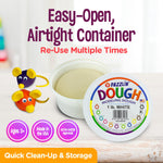 Hygloss Play Modeling Dough - 1lb. - Easter Basket Stuffer - Unscented Dough - Safe & Non-Toxic for Kids Arts & Crafts - Party Favors - Classroom Supplies, White