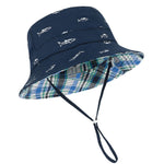 Durio Sun Hat Bucket Hats Wide Brim Summer Hat Sun Protection Beach Hat C Navy Fish 12-24 Months