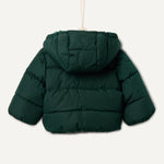 Amazon Essentials x Sofia Grainge Toddler Boys' Water-Resistant Hooded Puffer Jacket, Dark Green, 2T