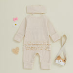 My First St Patricks Day Baby Girl Outfit Newborn St Pattys Day Onesie Waffle Knit Sweater Romper And Headband