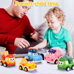 12 Pcs Pull Back Cars Set Toys for 1 2 3 Year Toddlers, Baby Car Toys for 6-12-18 Months, Construction Vehicle Racing Car Set, Baby Toys for 1 2 Year Old Boy, 1st Birthday Gift for 1 2 3 Year Old Boys