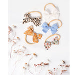21 PCS Baby Headbands and Bows Hairbands Soft Nylon Elastics Handmade Girls Hair Accessories for Newborn Babies Infant Toddlers Kids