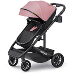 newyoo Bassinet Stroller for Baby, Nestro 516M, Convertible Infant Strollers w Reversible Seat & Cup Holder, 2-in-1 Rear-Facing Pram from Newborn to Toddler, One-Hand Easy Fold, Grey