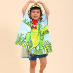 Dinosaur Hooded Towels for Kids, Kids Beach Towels for Boys/Girls, Swimming Towels/Towel Robes/Wearable Towels/Pool Towels for Kids 2-10, Poncho Beach Towels for Kids, Hooded Beach Towels for Toddler