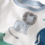 little planet by carter's Baby 2-Piece Pajamas Made with Organic Cotton, Safari Animals, 9M