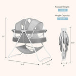 Dream On Me Karley Bassinet, Award Winner Lightweight Travel Baby Bassinet, Foldable Bedside Sleeper, Adjustable Double Canopy, Spacious Design, Soft Fabric, Storage Basket – Dark Gray