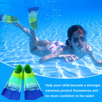 Kids Swim Fins, Fins for Swimming Kid,Short Kids Flipper with Mesh Bag,Swimming Flippers for Lap Swimming Training,Flippers for Children Adults Beginners (A Fins, S (US Kids 2-4))