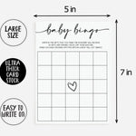 All Ewired Up 50 Baby Shower Bingo (50-Cards) Fun Baby Shower Game Activity, Gift, Gender Neutral Boy or Girl, Minimalist