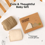 KeaBabies 2-Pack Fitted Crib Sheets for Boys, Girls, Baby - Soft Bamboo Viscose Cotton, 52x28 Standard Crib Mattress Sheets, Toddler Bed Mattress Cover, Gender Neutral, Breathable, Durable (Pecan)